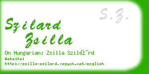 szilard zsilla business card